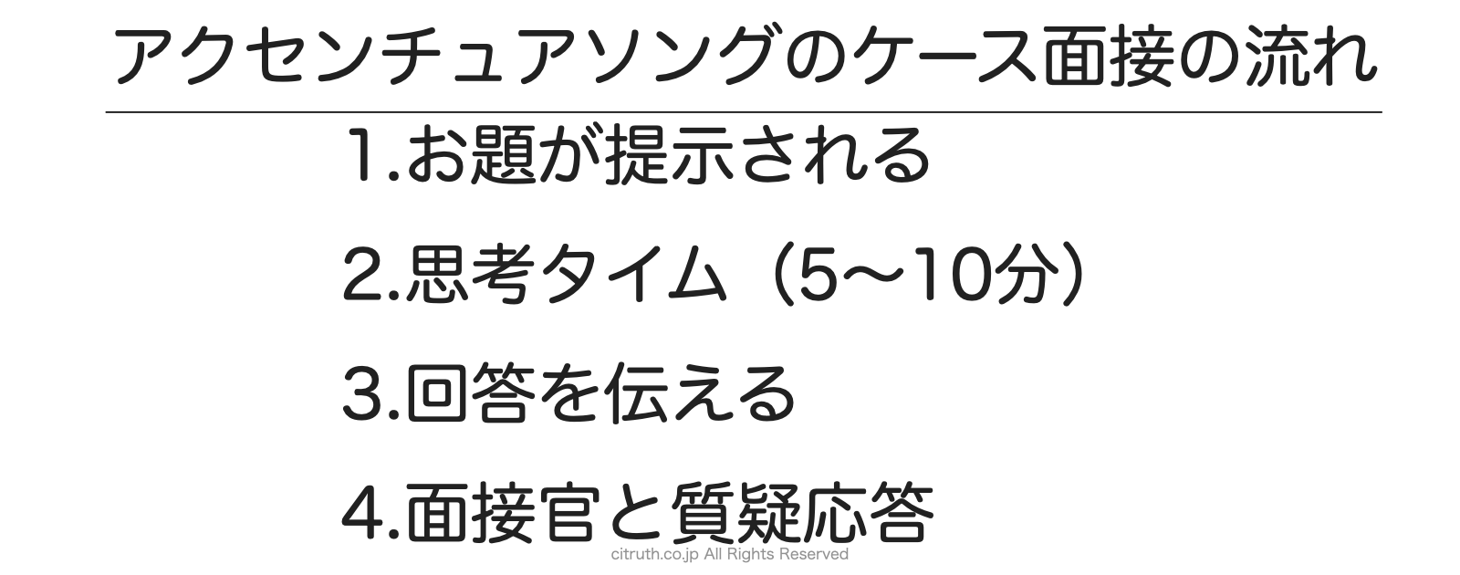 アクセンチュアソングのケース面接の流れ